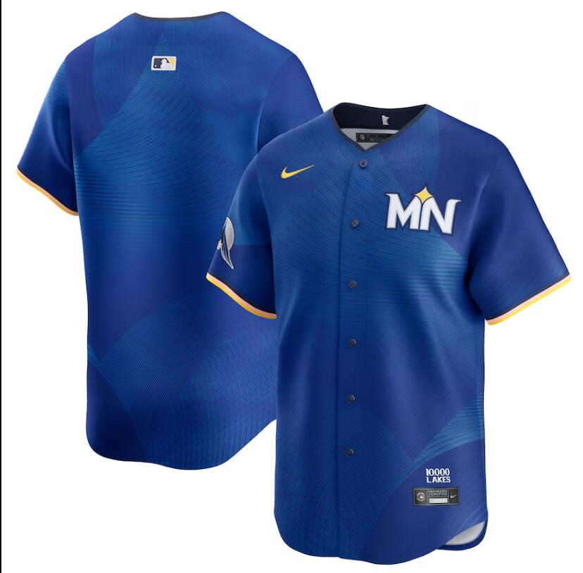 Men Nike Minnesota Twins Custom Royal  2024 City Connect Limited MLB Jersey->customized mlb jersey->Custom Jersey